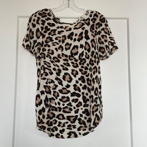 Leopard top- never worn